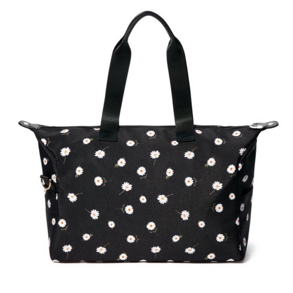 NWT Alice + Olivia Daisy Duffle Bag Black - Picture 1 of 10